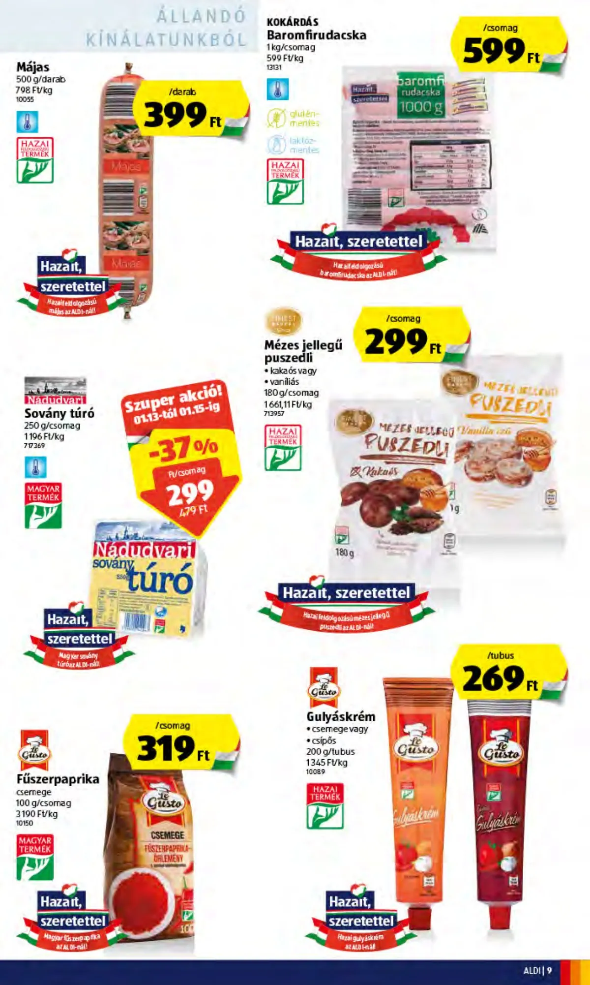 Aldi akciós újság 01.13–01.13 – 9. oldal