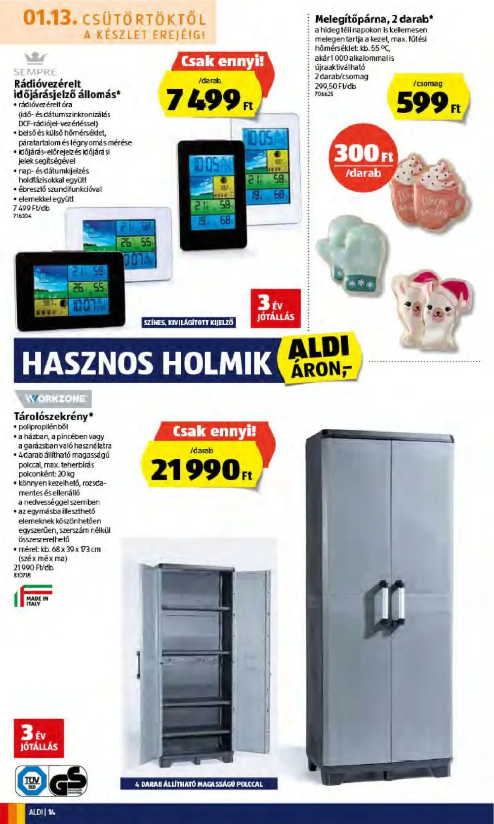 Aldi akciós újság 01.13–01.19 – 14. oldal
