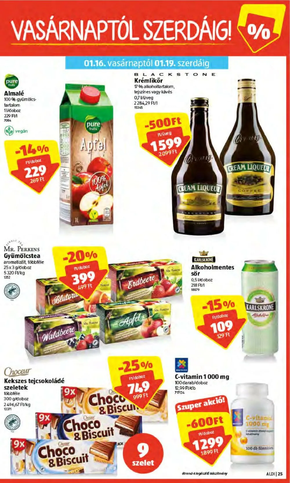 Aldi akciós újság 01.13–01.19 – 25. oldal