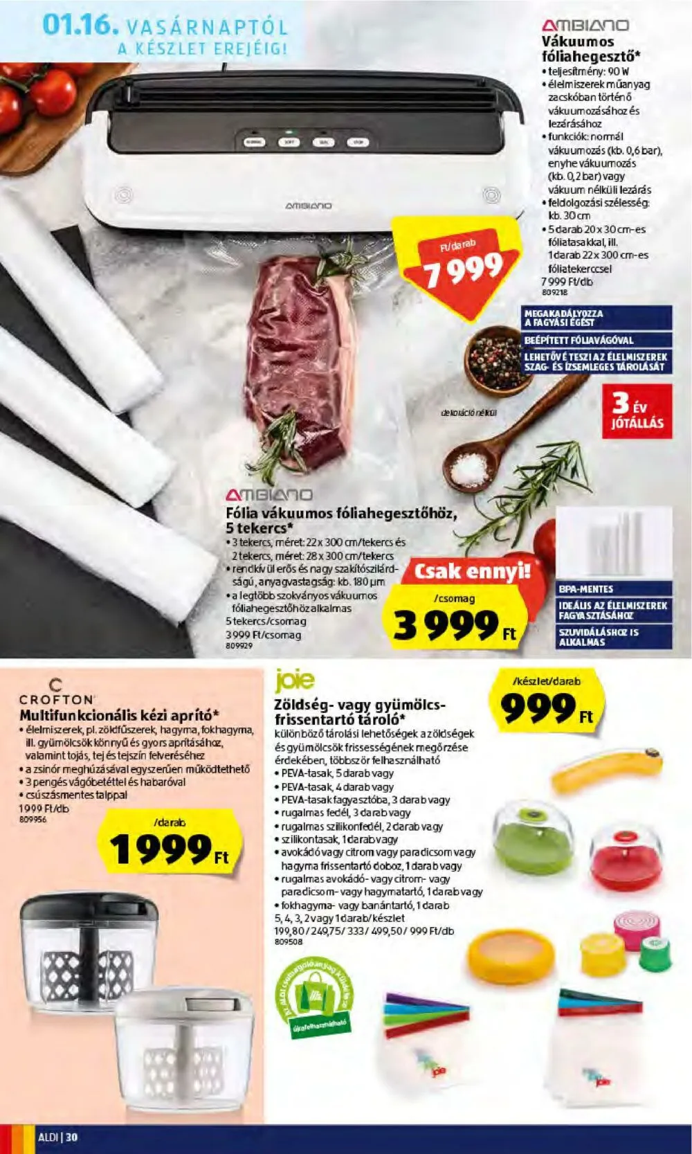 Aldi akciós újság 01.13–01.19 – 30. oldal