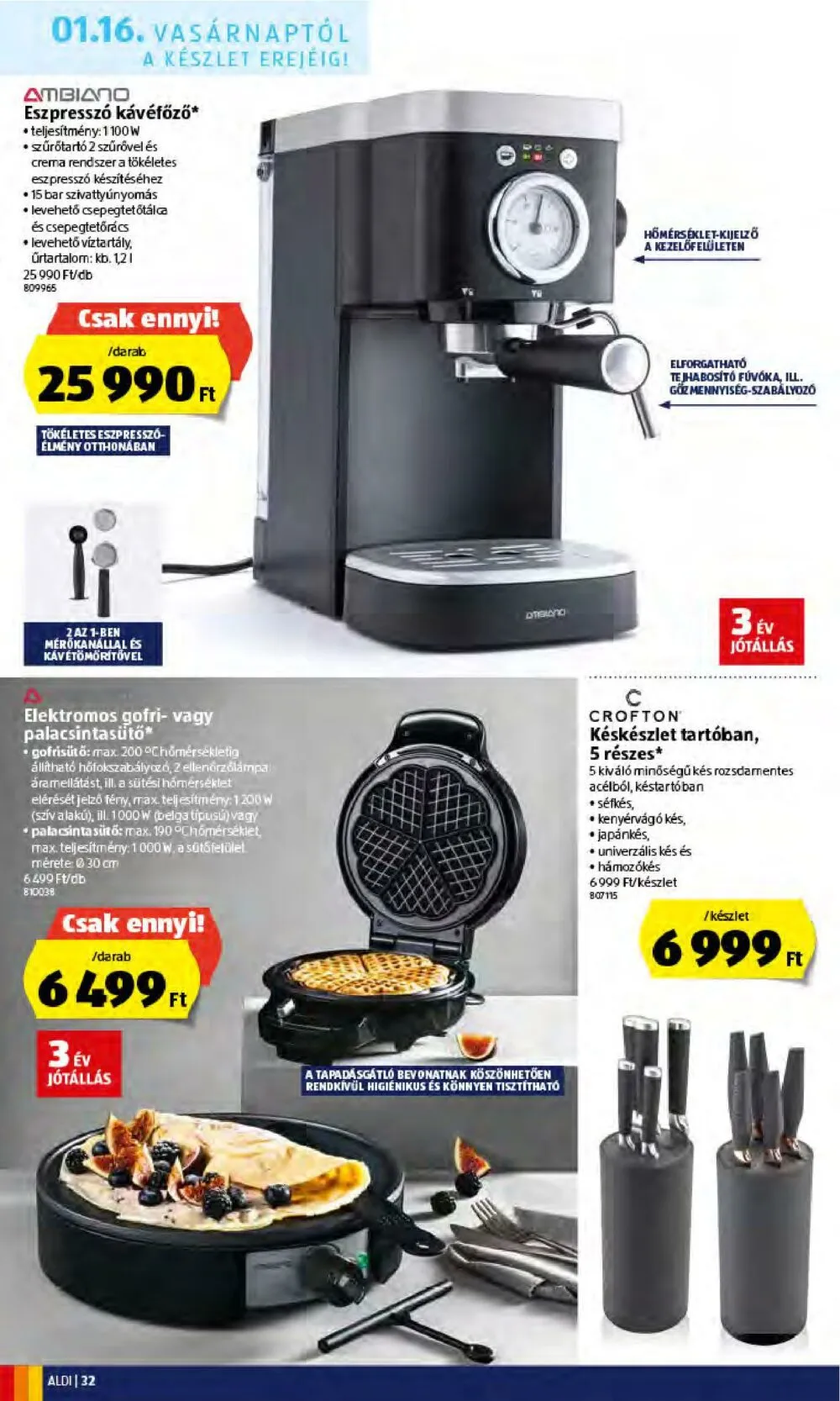 Aldi akciós újság 01.13–01.19 – 32. oldal