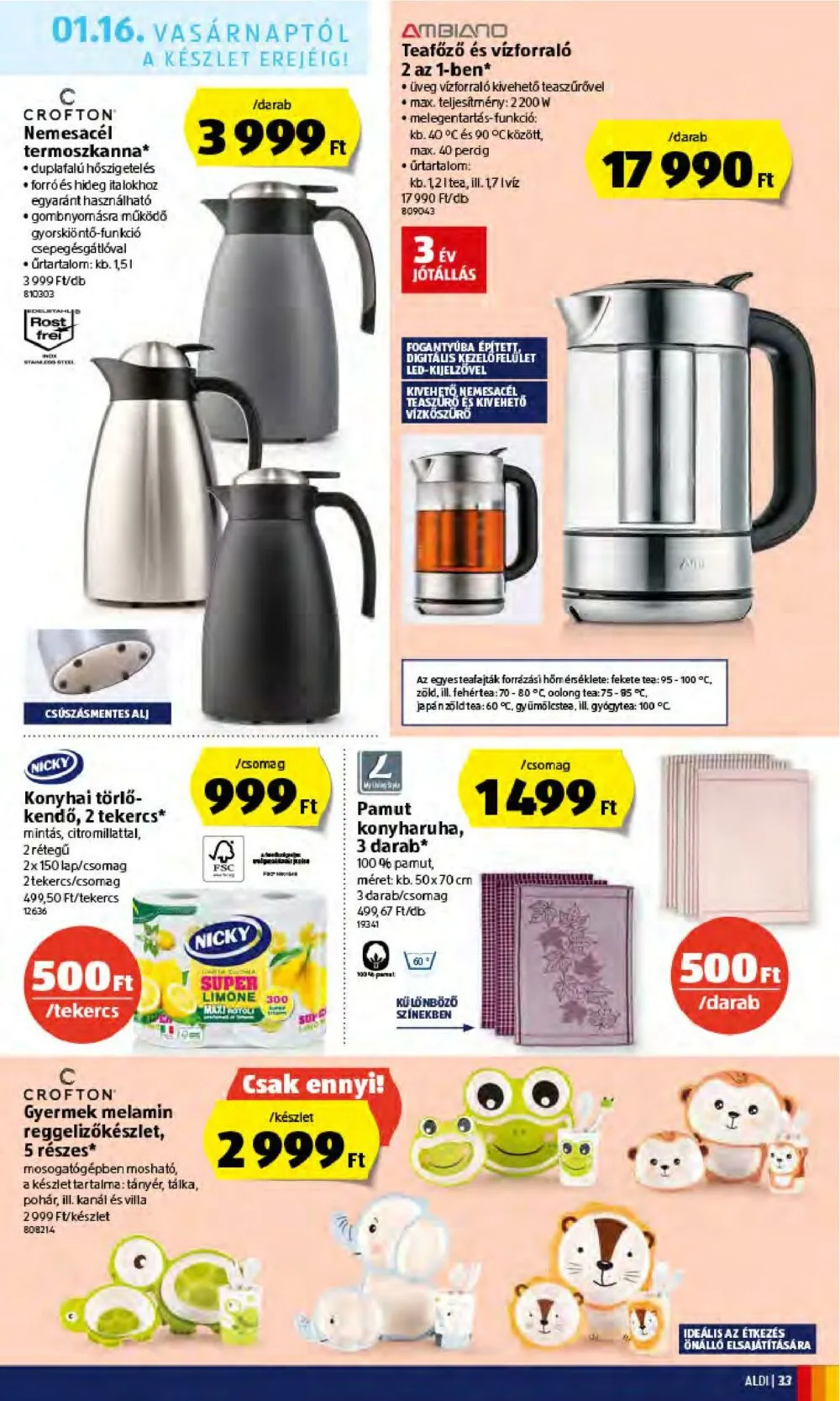 Aldi akciós újság 01.13–01.19 – 33. oldal