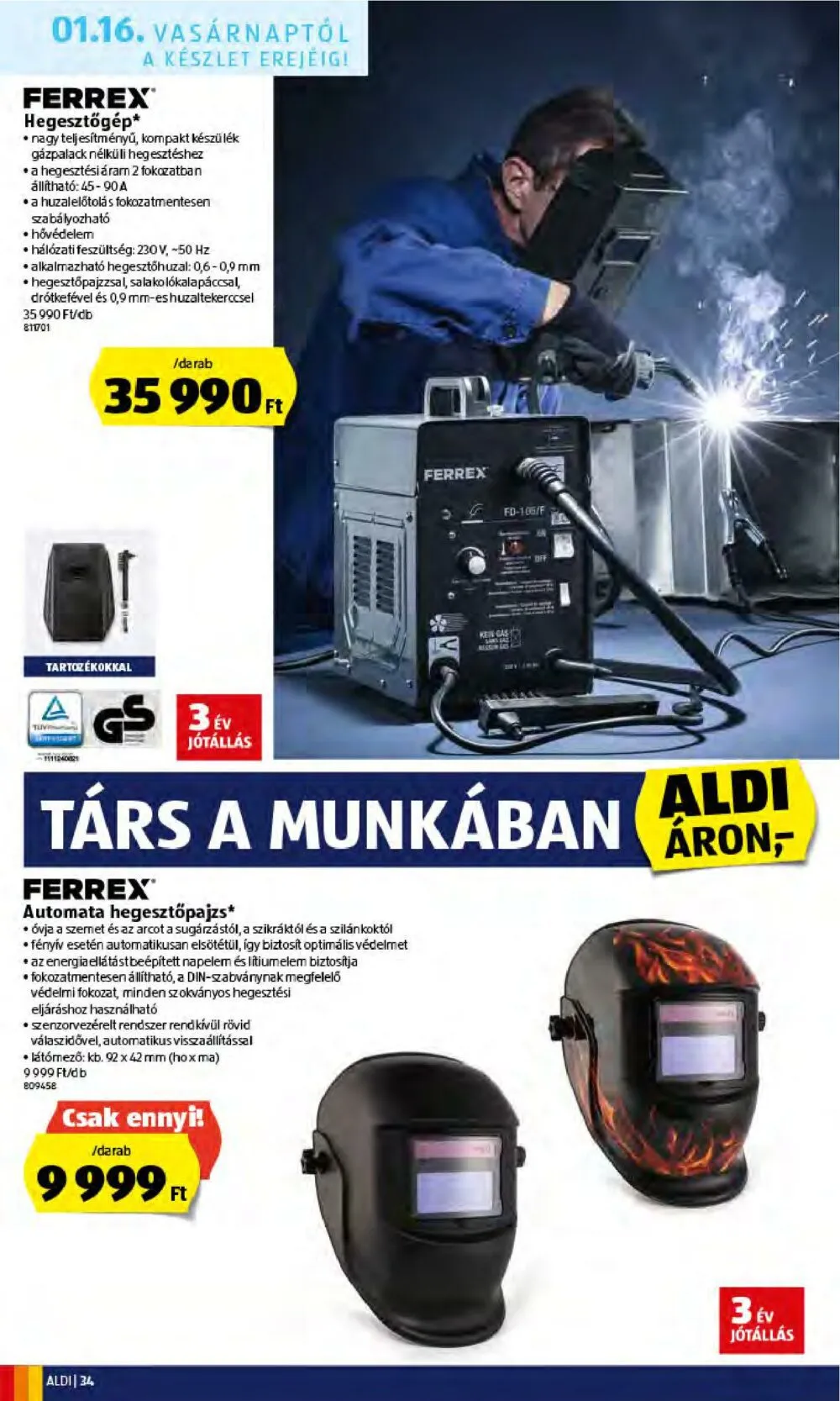 Aldi akciós újság 01.13–01.19 – 34. oldal
