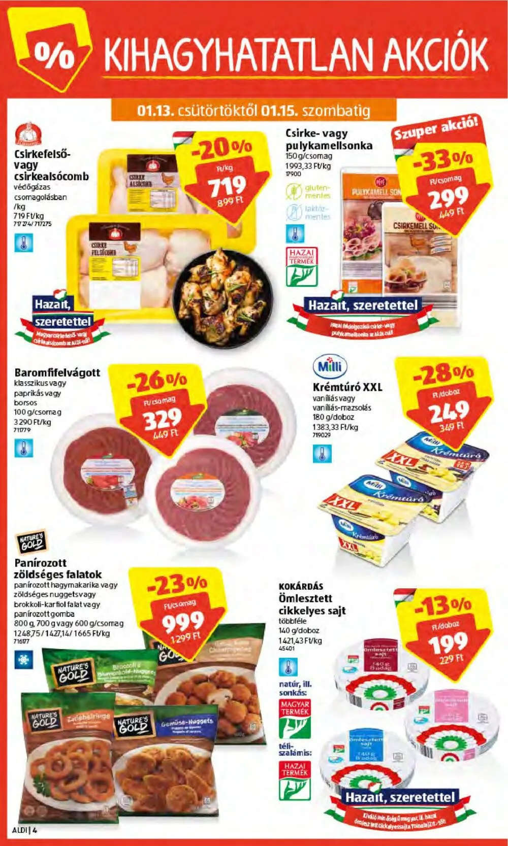 Aldi akciós újság 01.13–01.19 – 4. oldal