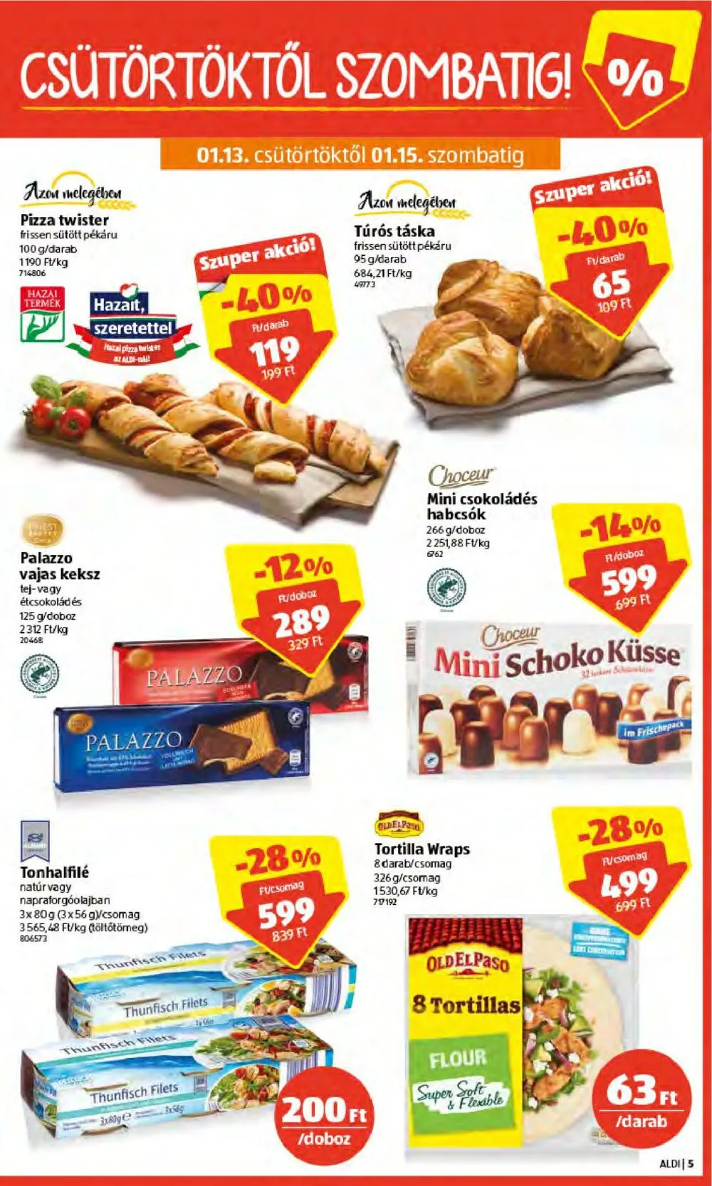 Aldi akciós újság 01.13–01.19 – 5. oldal