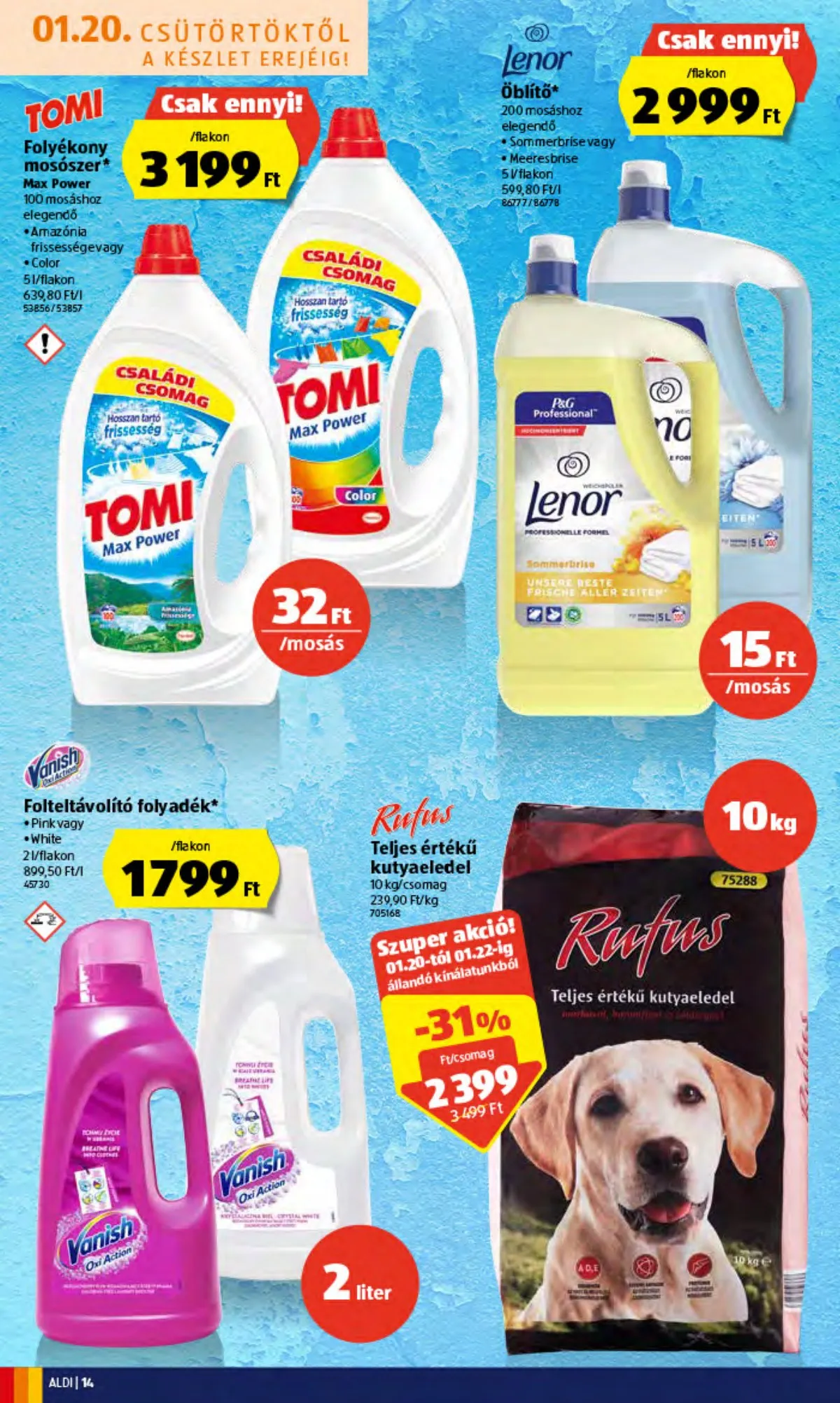 Aldi akciós újság 01.20–01.20 – 14. oldal