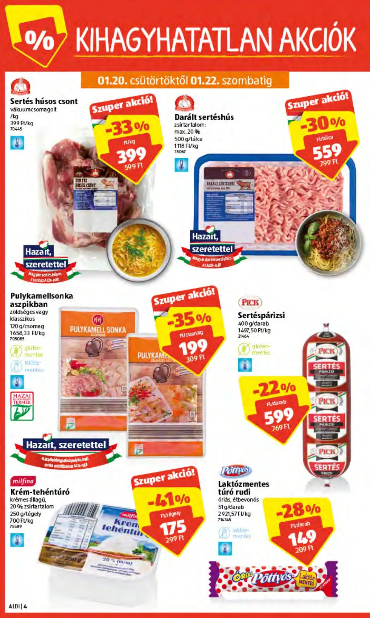 Aldi akciós újság 01.20–01.20 – 4. oldal