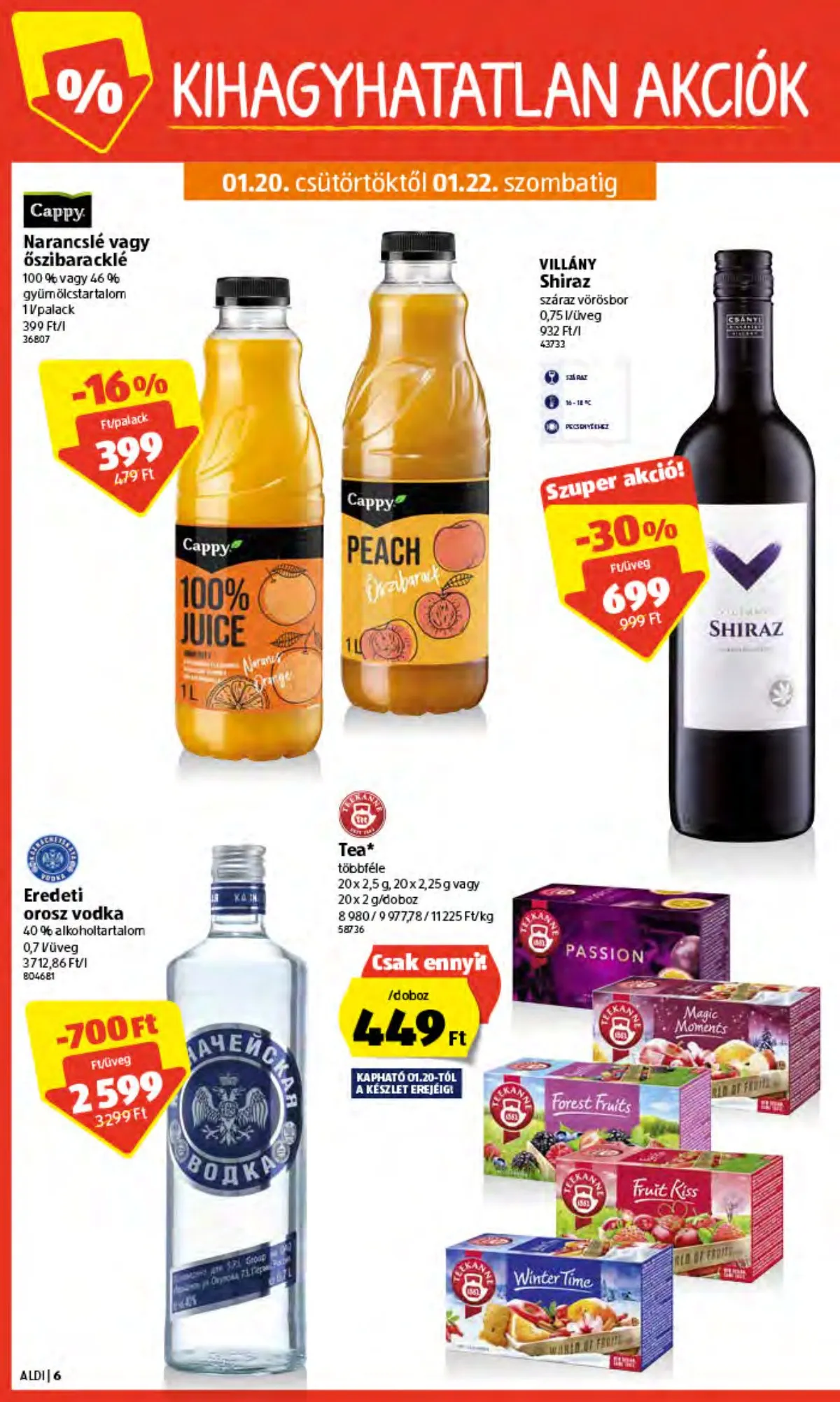 Aldi akciós újság 01.20–01.20 – 6. oldal