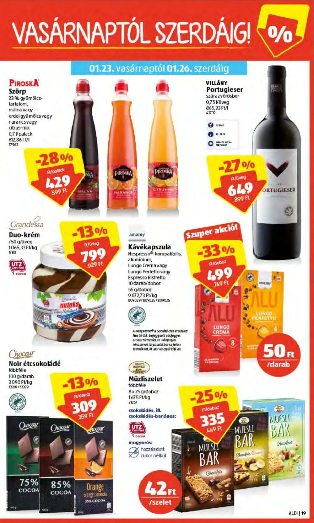 Aldi akciós újság 01.20–01.26 – 19. oldal