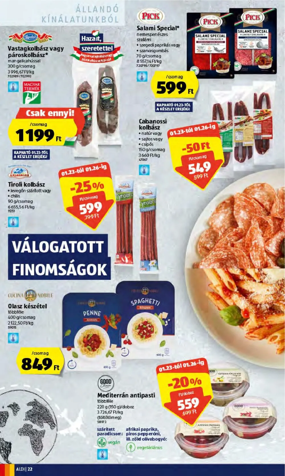 Aldi akciós újság 01.20–01.26 – 22. oldal