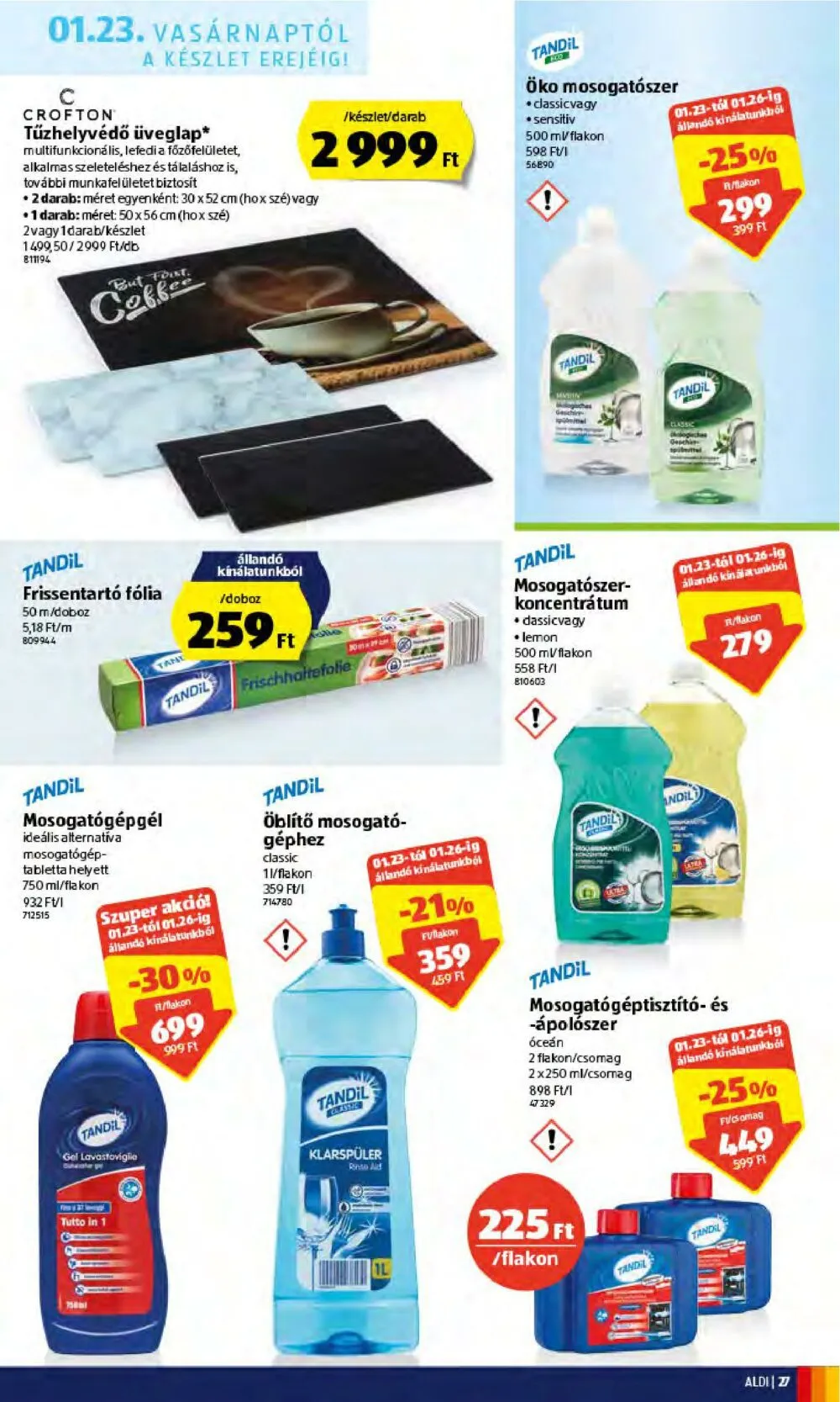 Aldi akciós újság 01.20–01.26 – 27. oldal