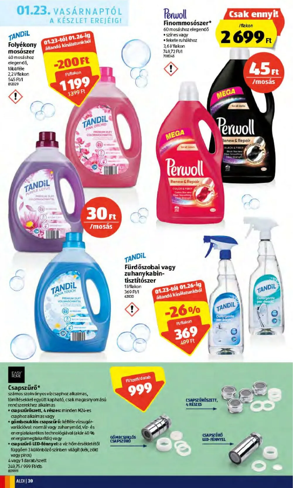 Aldi akciós újság 01.20–01.26 – 30. oldal