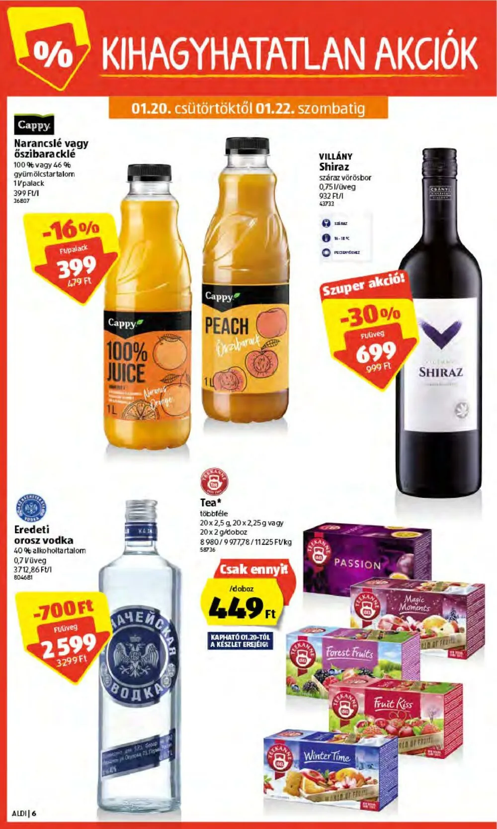 Aldi akciós újság 01.20–01.26 – 6. oldal
