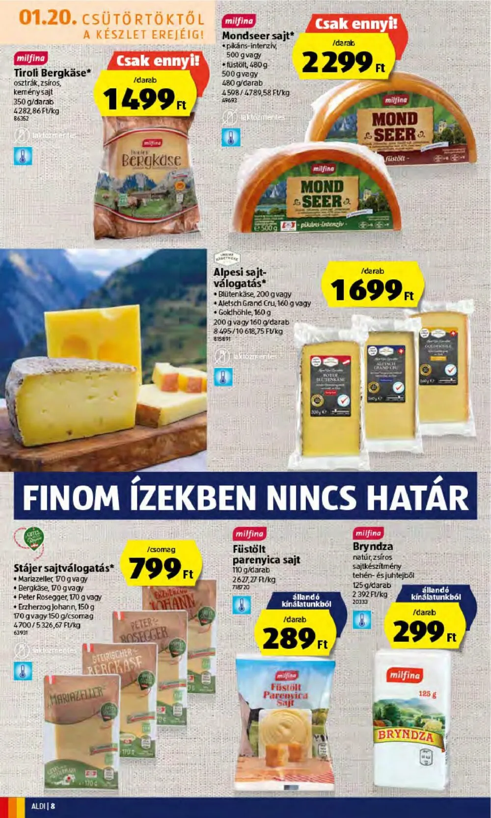 Aldi akciós újság 01.20–01.26 – 8. oldal