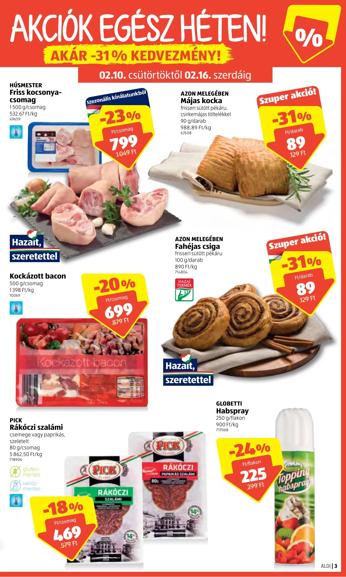 Aldi akciós újság 02.10–02.16 – 3. oldal