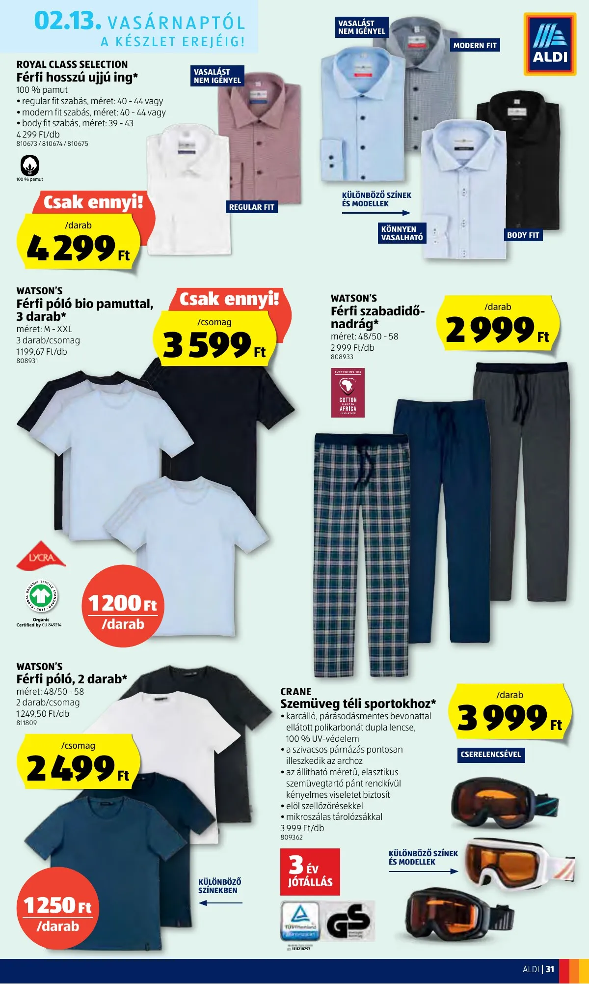 Aldi akciós újság 02.10–02.16 – 31. oldal