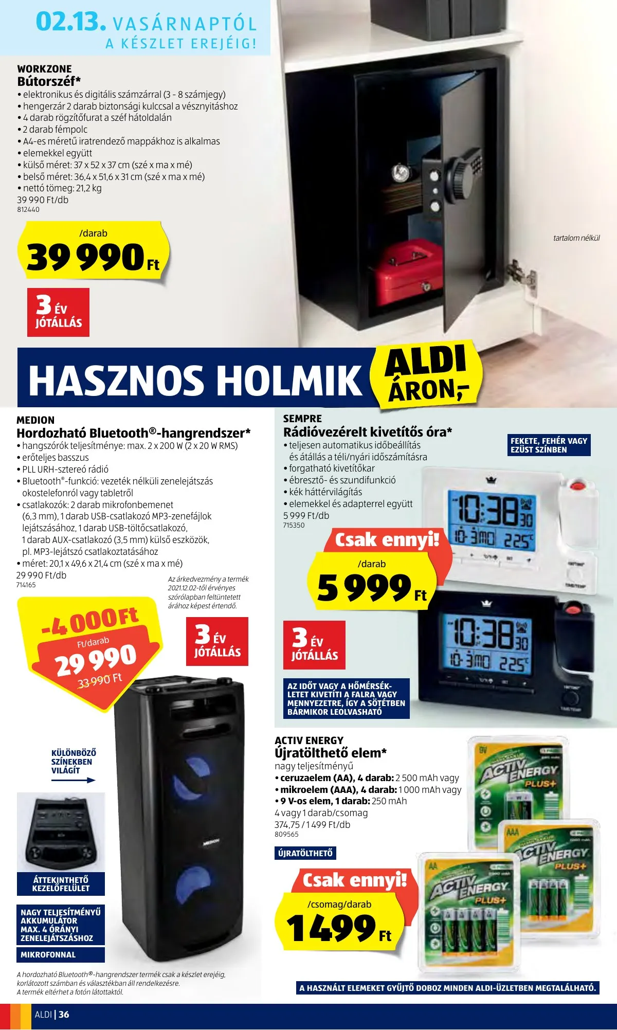 Aldi akciós újság 02.10–02.16 – 36. oldal