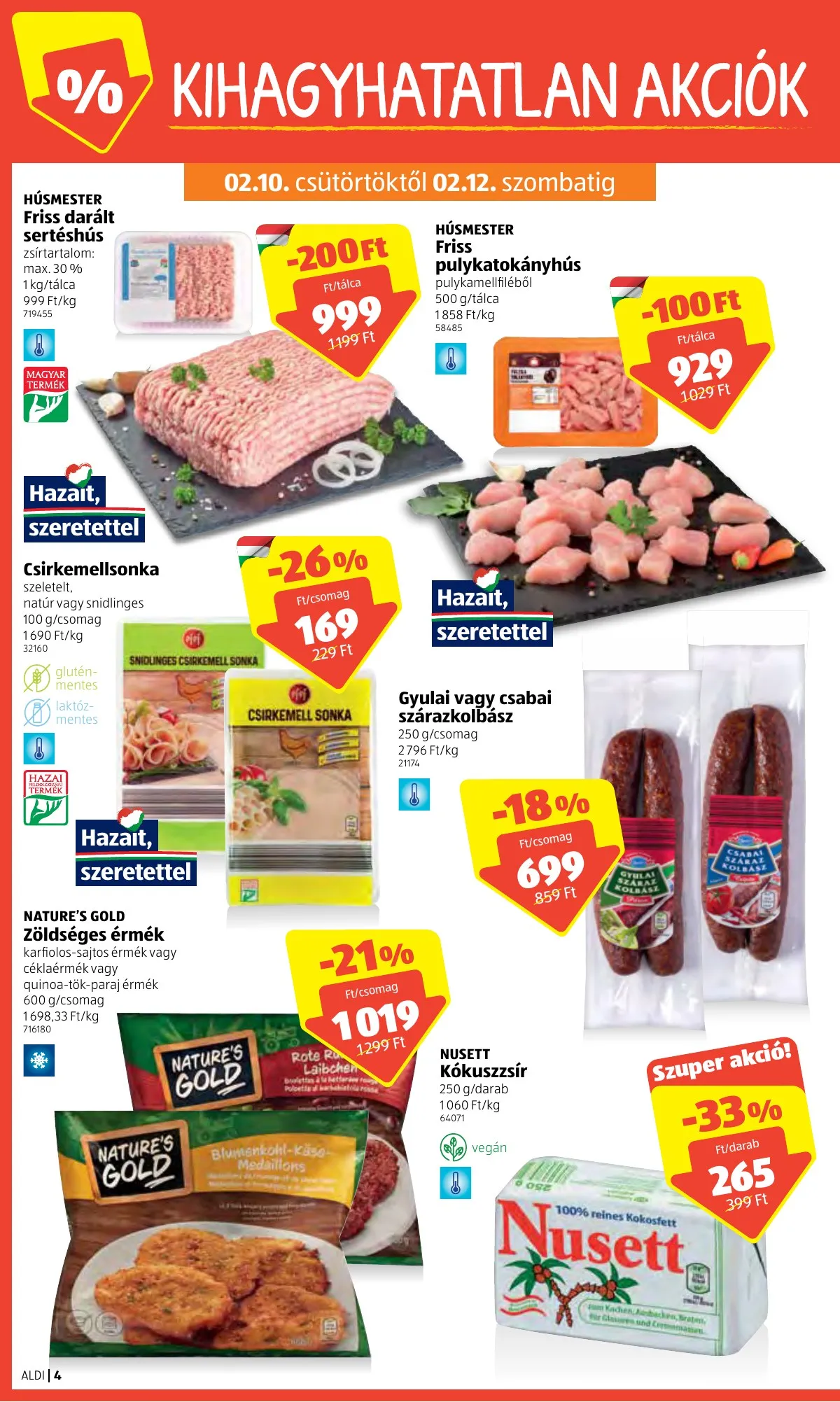 Aldi akciós újság 02.10–02.16 – 4. oldal