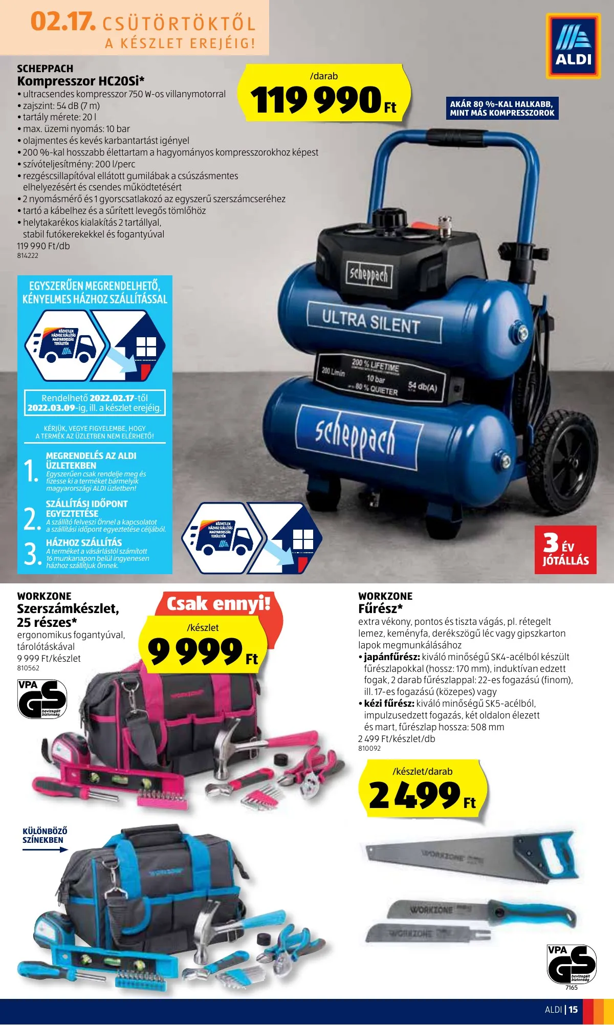 Aldi akciós újság 02.17–02.23 – 15. oldal