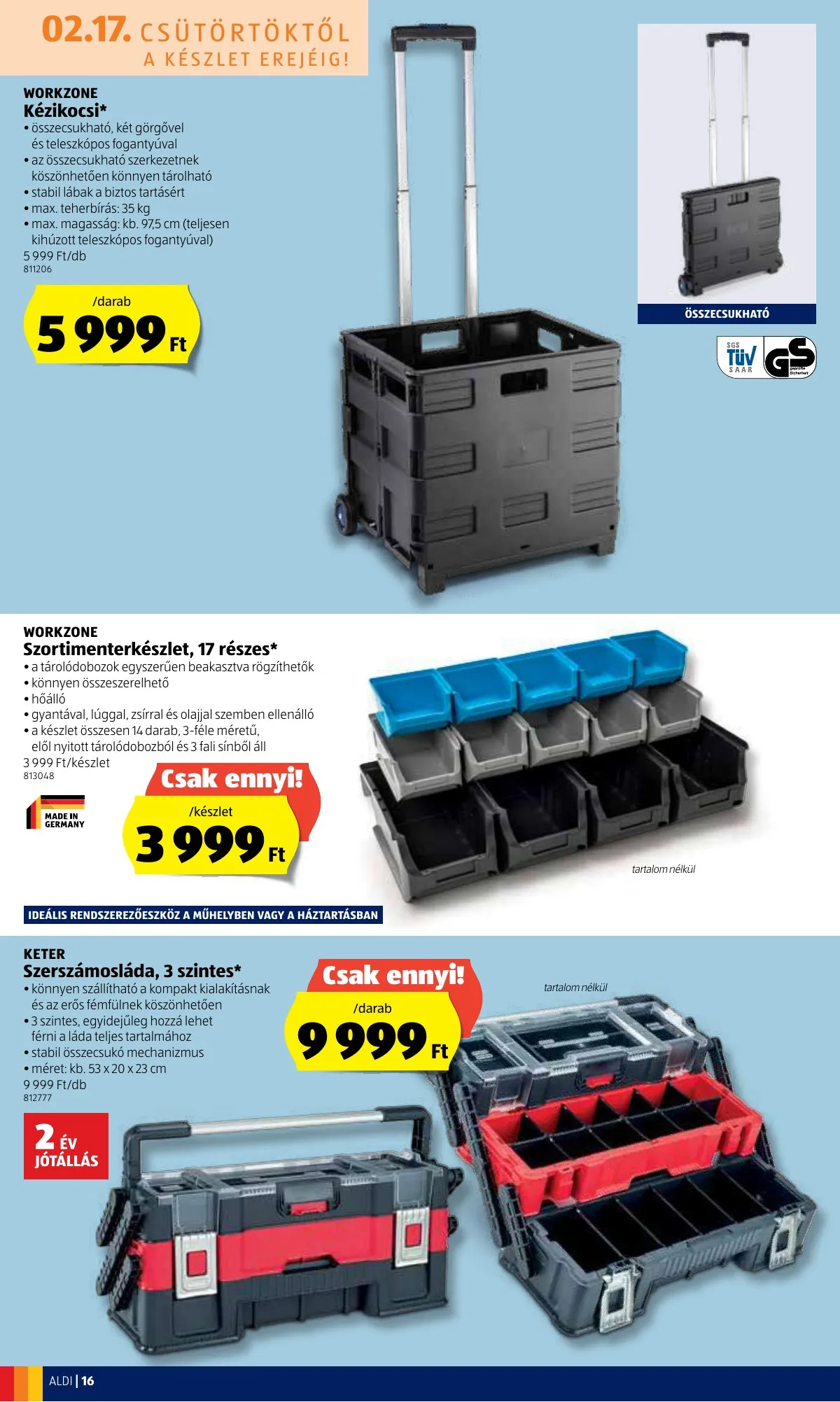 Aldi akciós újság 02.17–02.23 – 16. oldal