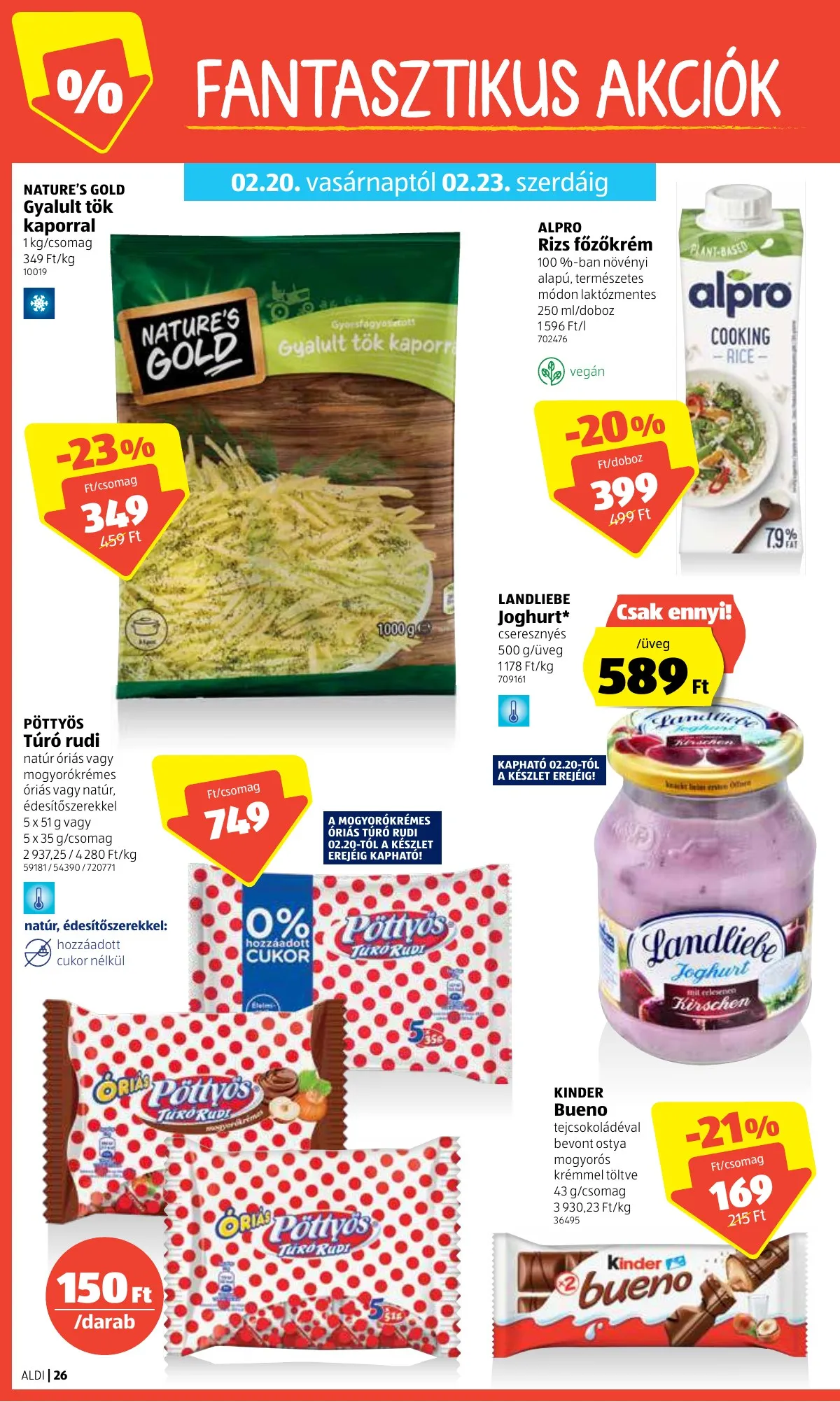Aldi akciós újság 02.17–02.23 – 26. oldal