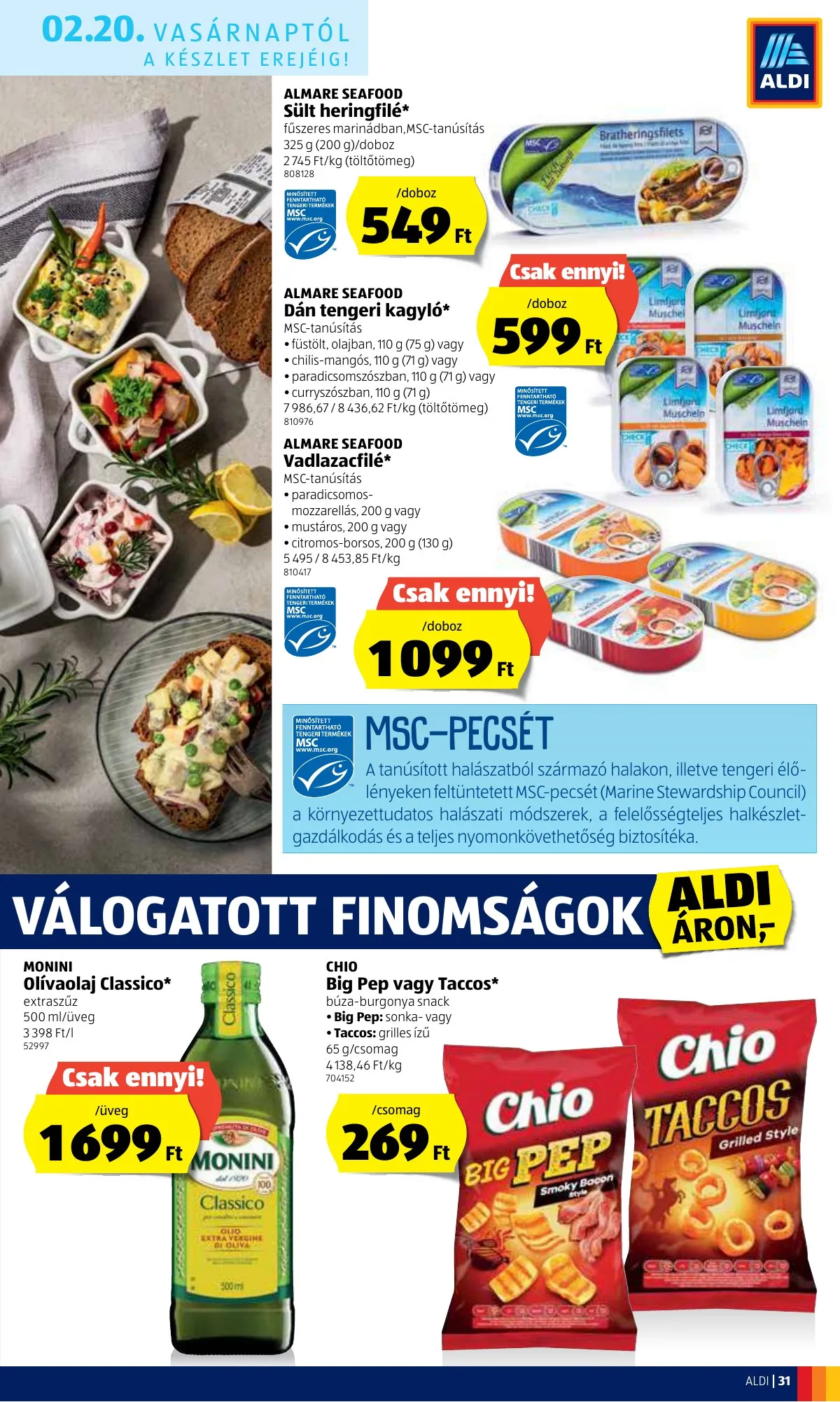 Aldi akciós újság 02.17–02.23 – 31. oldal