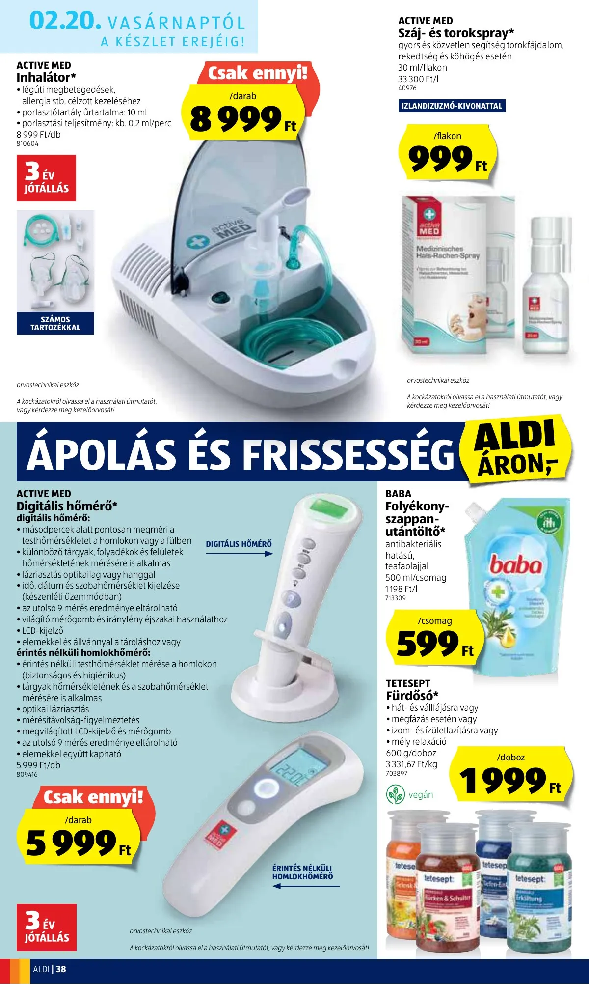 Aldi akciós újság 02.17–02.23 – 38. oldal