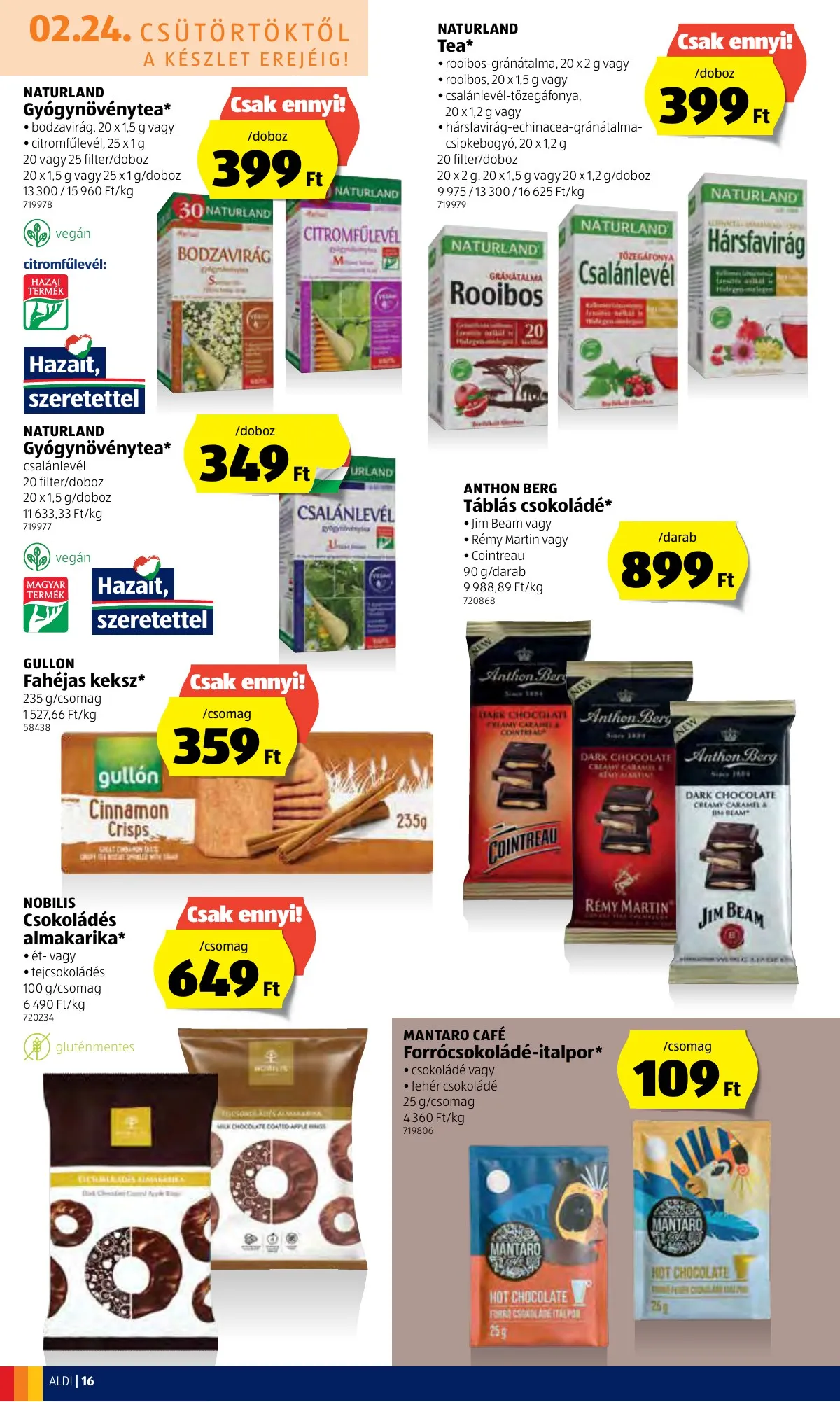 Aldi akciós újság 02.24–03.02 – 16. oldal