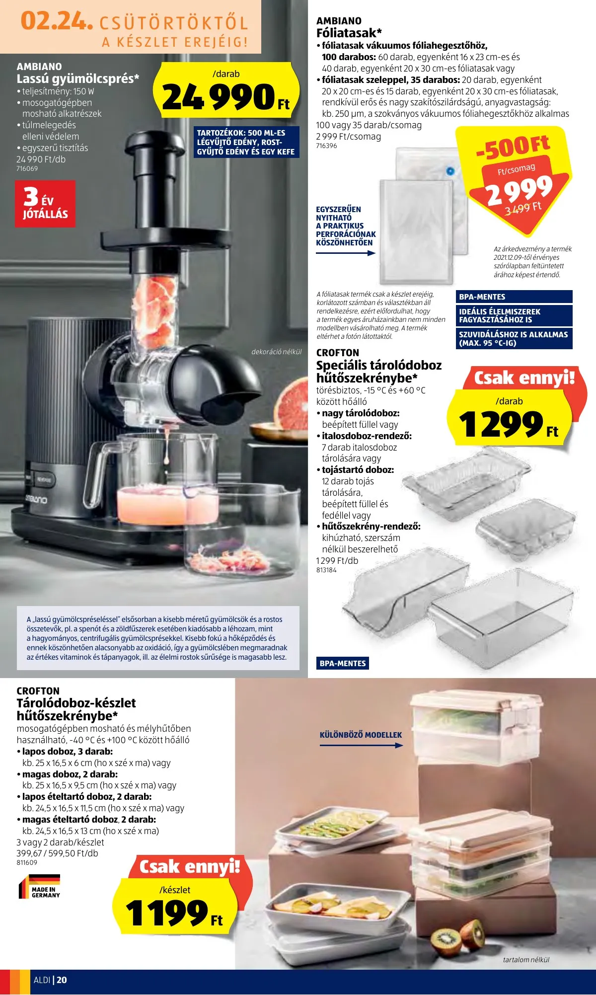 Aldi akciós újság 02.24–03.02 – 20. oldal