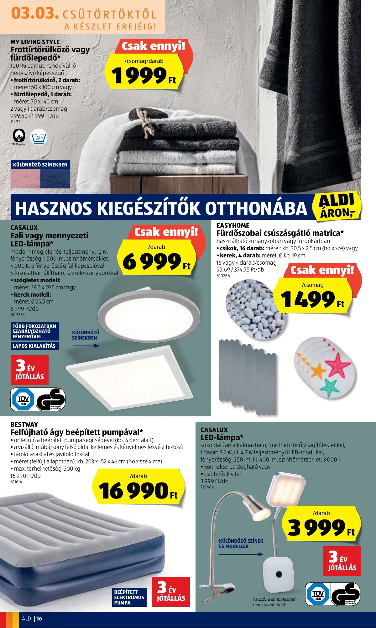 Aldi akciós újság 03.03–03.09 – 16. oldal