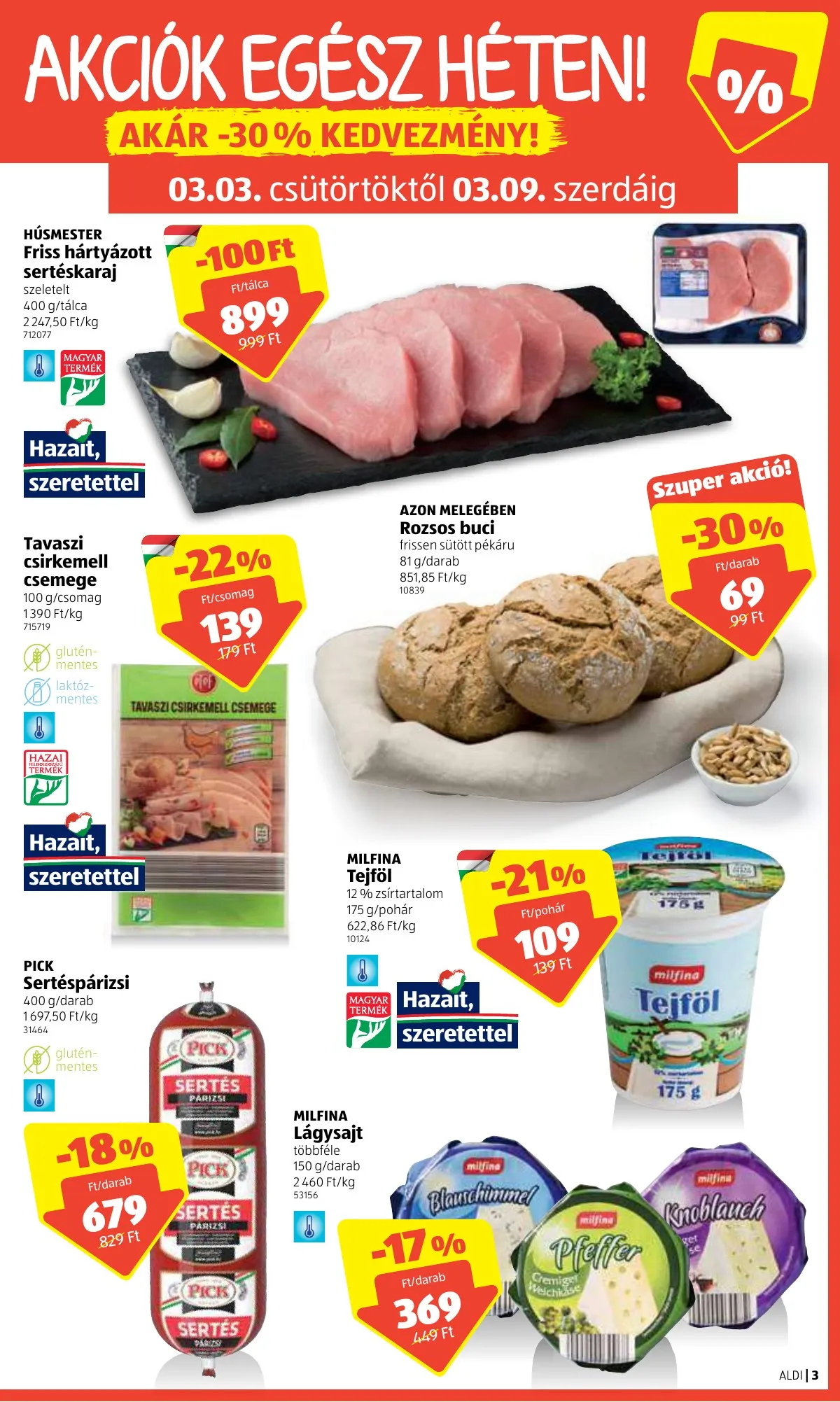 Aldi akciós újság 03.03–03.09 – 3. oldal