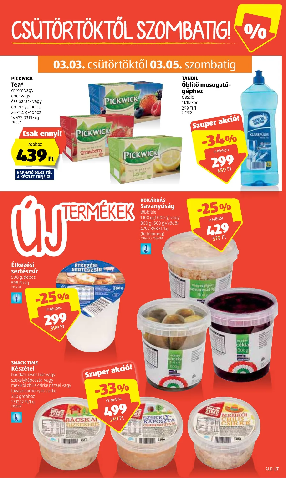 Aldi akciós újság 03.03–03.09 – 7. oldal