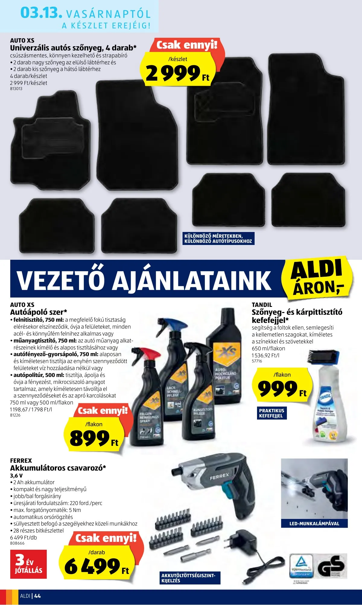 Aldi akciós újság 03.10–03.16 – 44. oldal