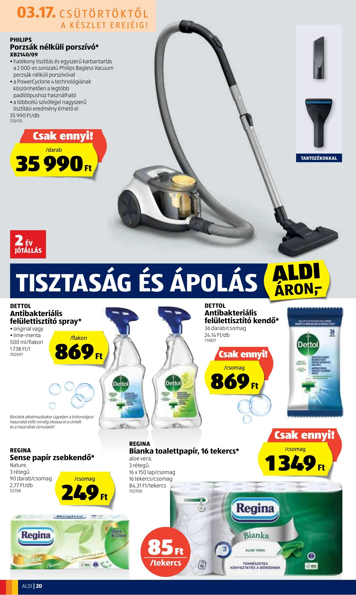 Aldi akciós újság 03.17–03.23 – 22. oldal