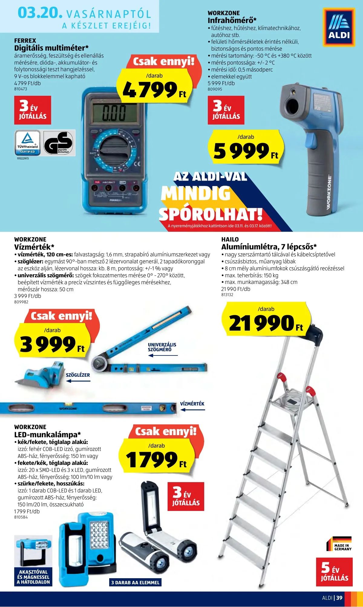 Aldi akciós újság 03.17–03.23 – 41. oldal