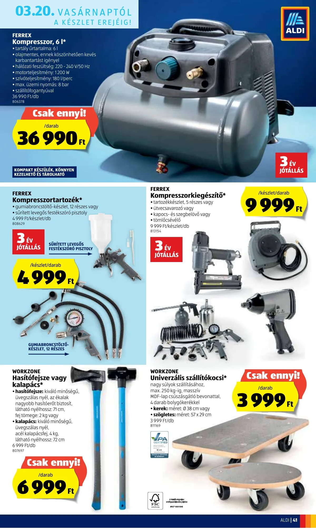 Aldi akciós újság 03.17–03.23 – 43. oldal