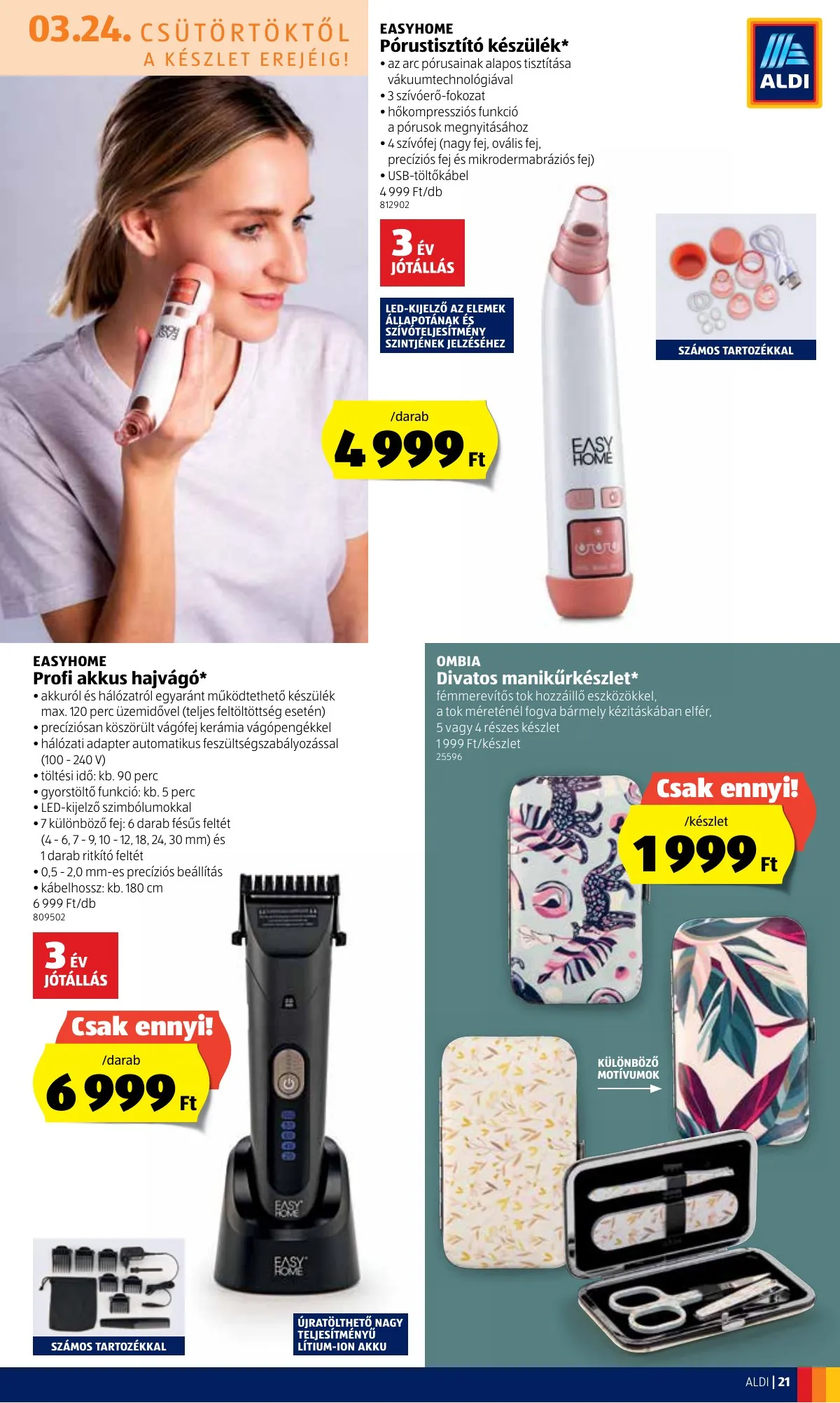 Aldi akciós újság 03.24–03.30 – 21. oldal