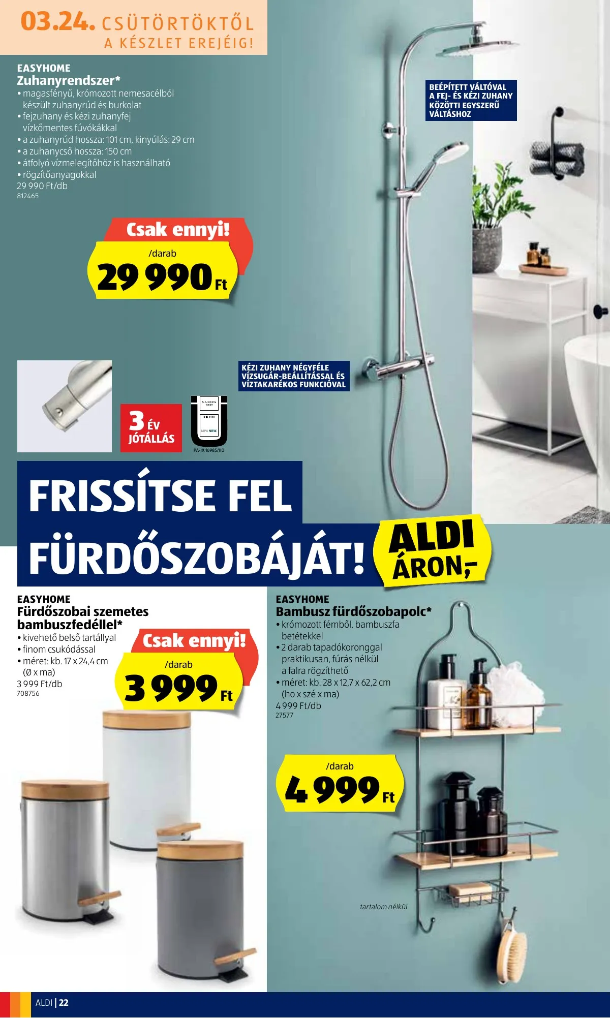 Aldi akciós újság 03.24–03.30 – 22. oldal