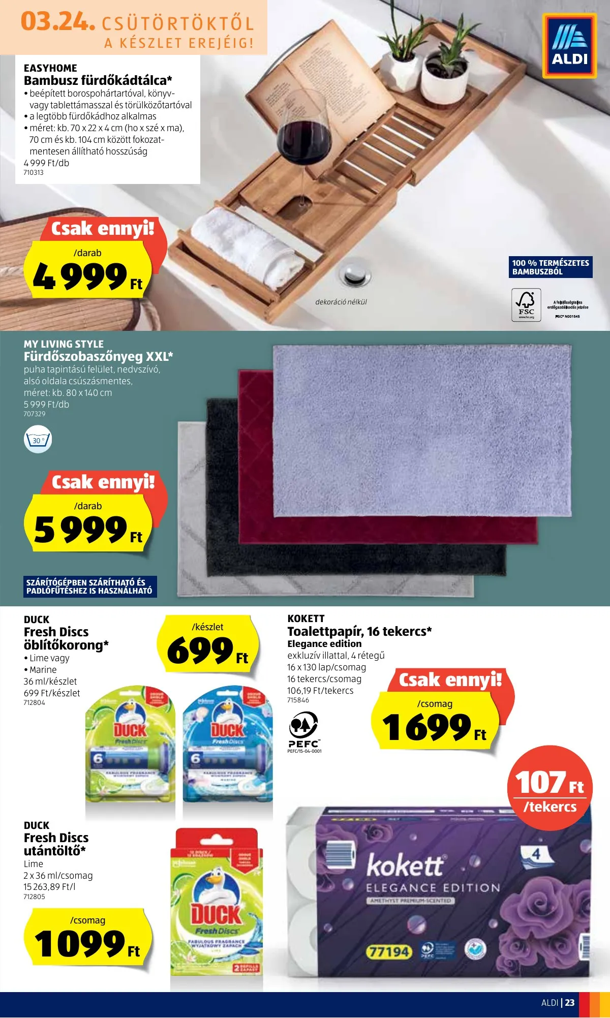 Aldi akciós újság 03.24–03.30 – 23. oldal