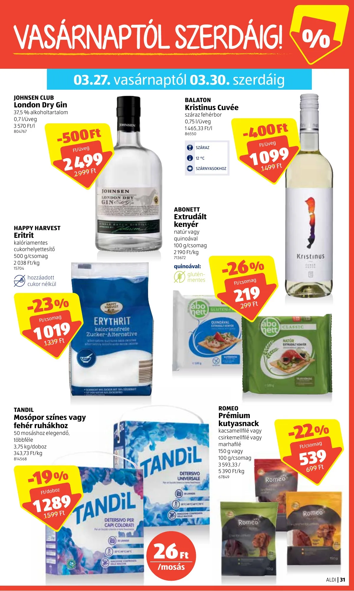 Aldi akciós újság 03.24–03.30 – 31. oldal