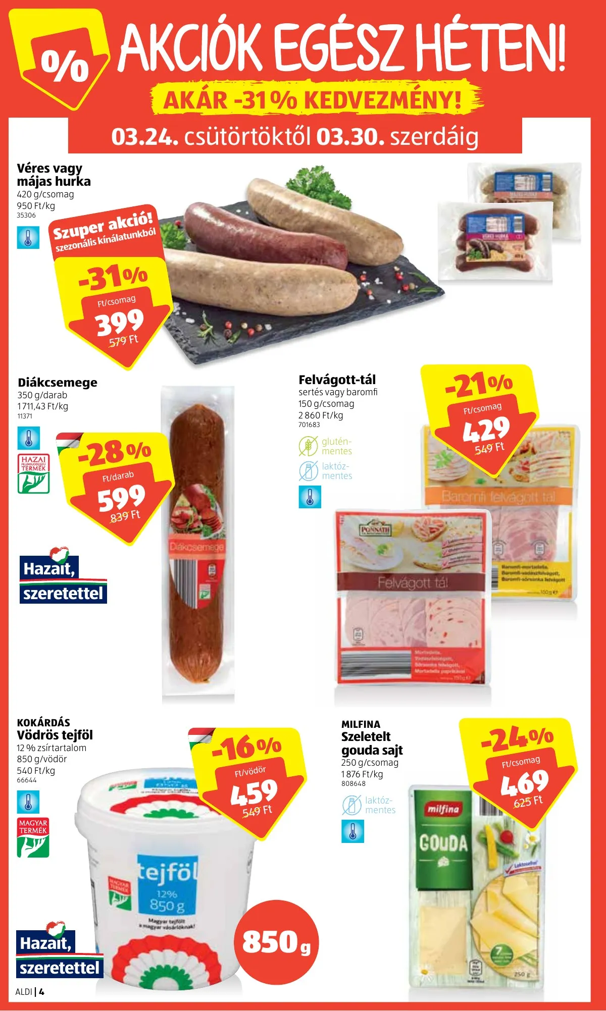 Aldi akciós újság 03.24–03.30 – 4. oldal