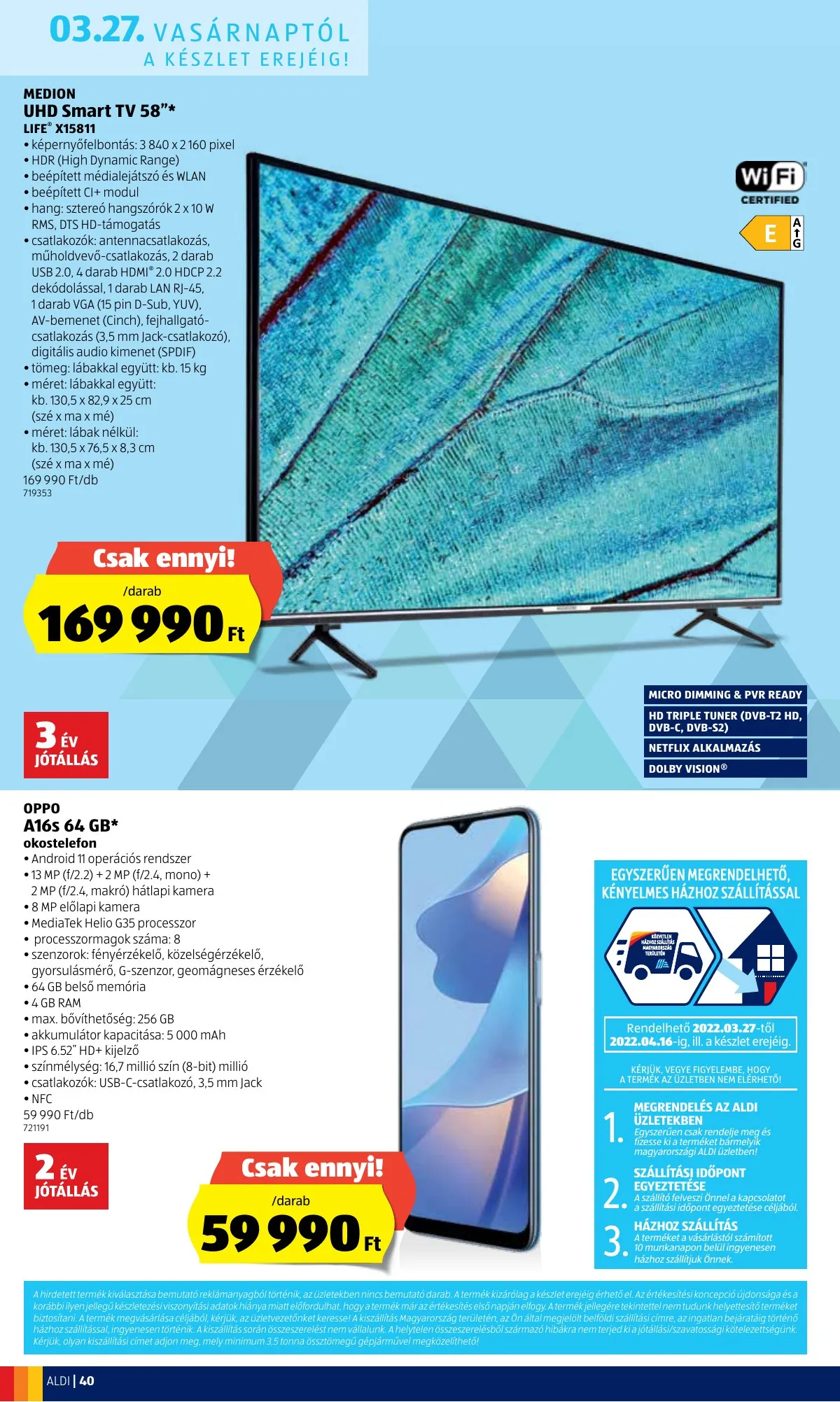Aldi akciós újság 03.24–03.30 – 40. oldal