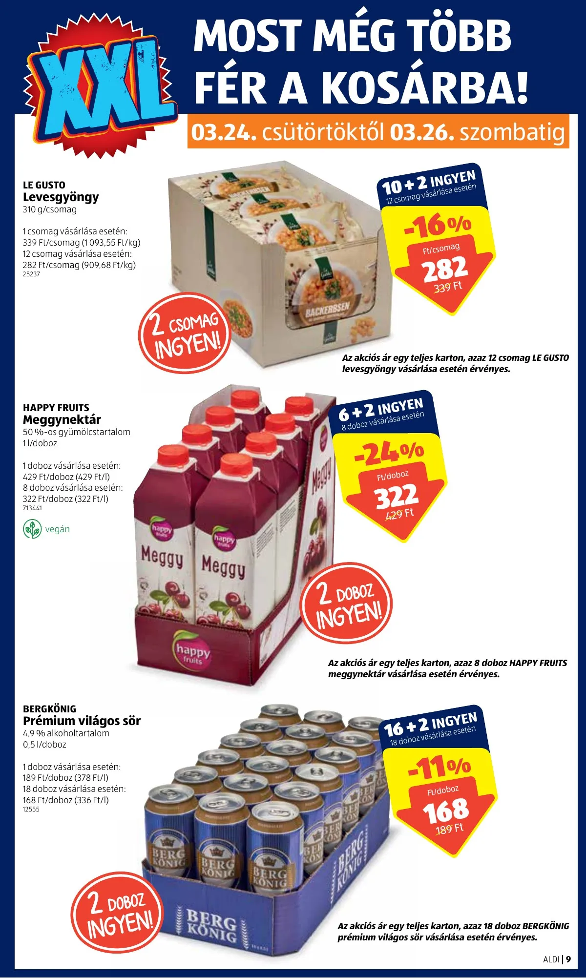 Aldi akciós újság 03.24–03.30 – 9. oldal