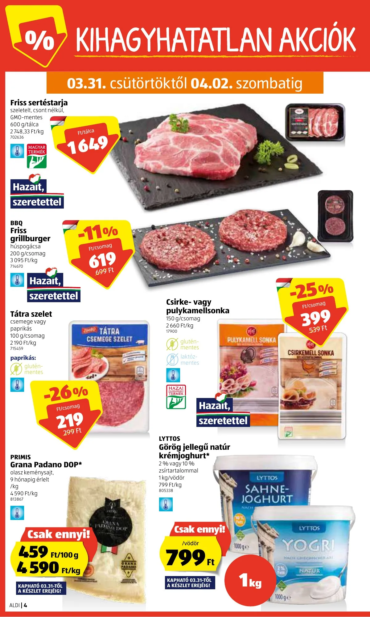 Aldi akciós újság 03.31–04.06 – 4. oldal