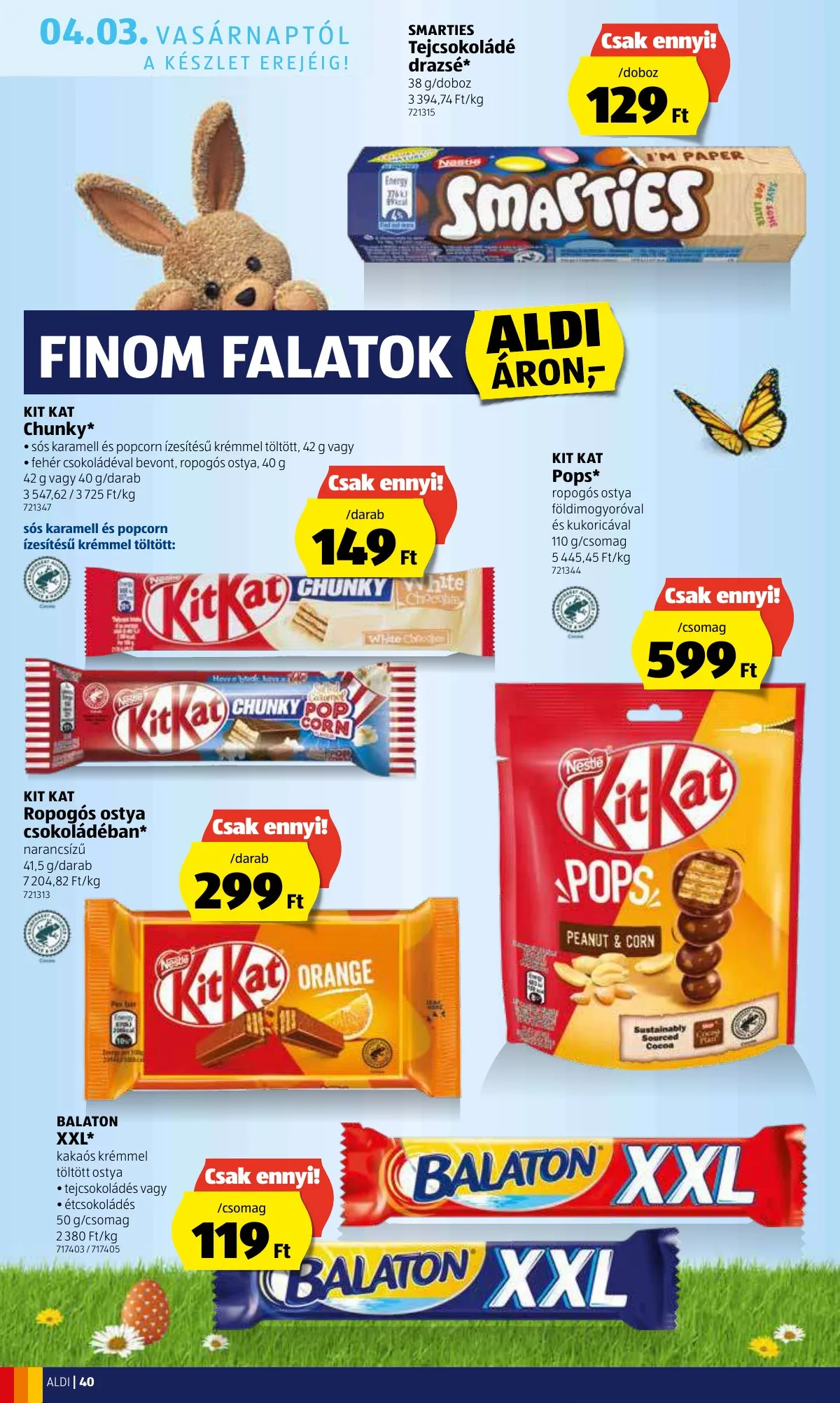 Aldi akciós újság 03.31–04.06 – 40. oldal