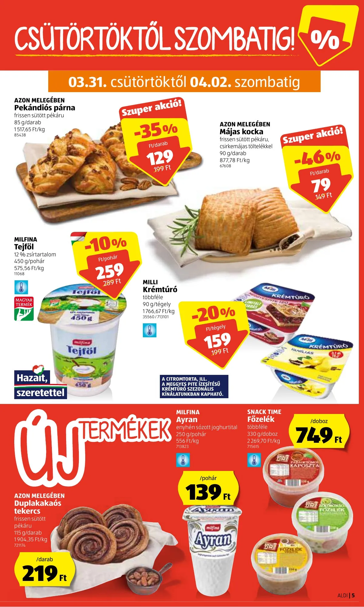 Aldi akciós újság 03.31–04.06 – 5. oldal
