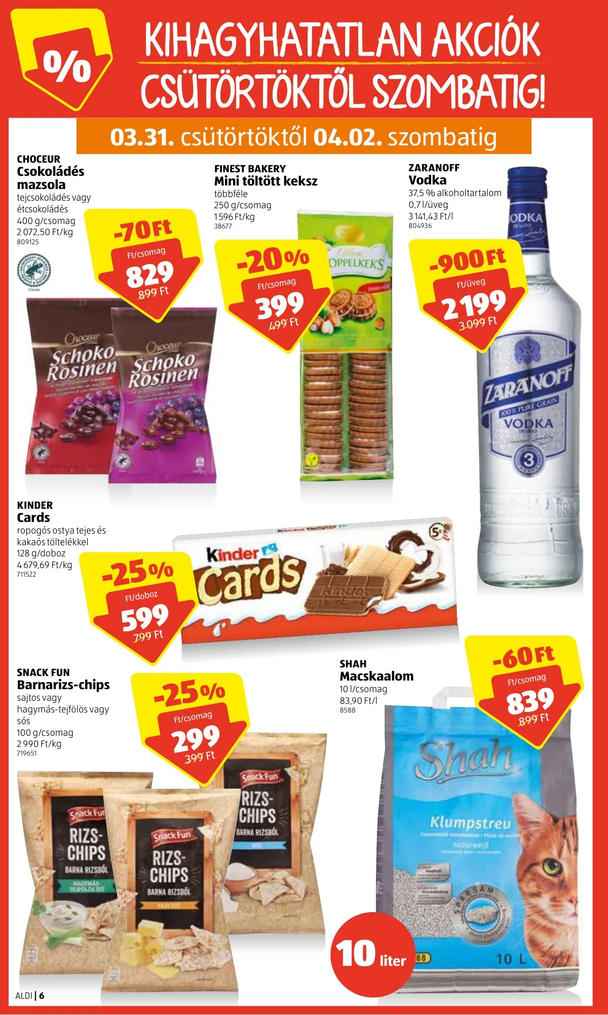 Aldi akciós újság 03.31–04.06 – 6. oldal