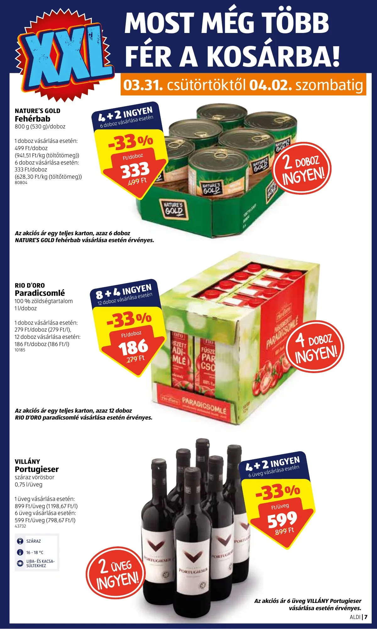 Aldi akciós újság 03.31–04.06 – 7. oldal