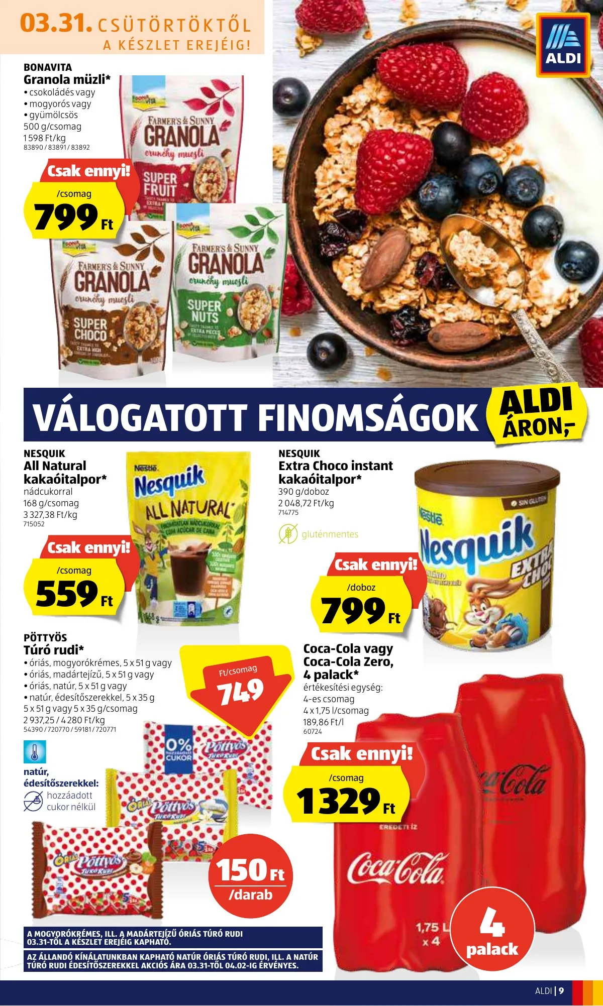 Aldi akciós újság 03.31–04.06 – 9. oldal