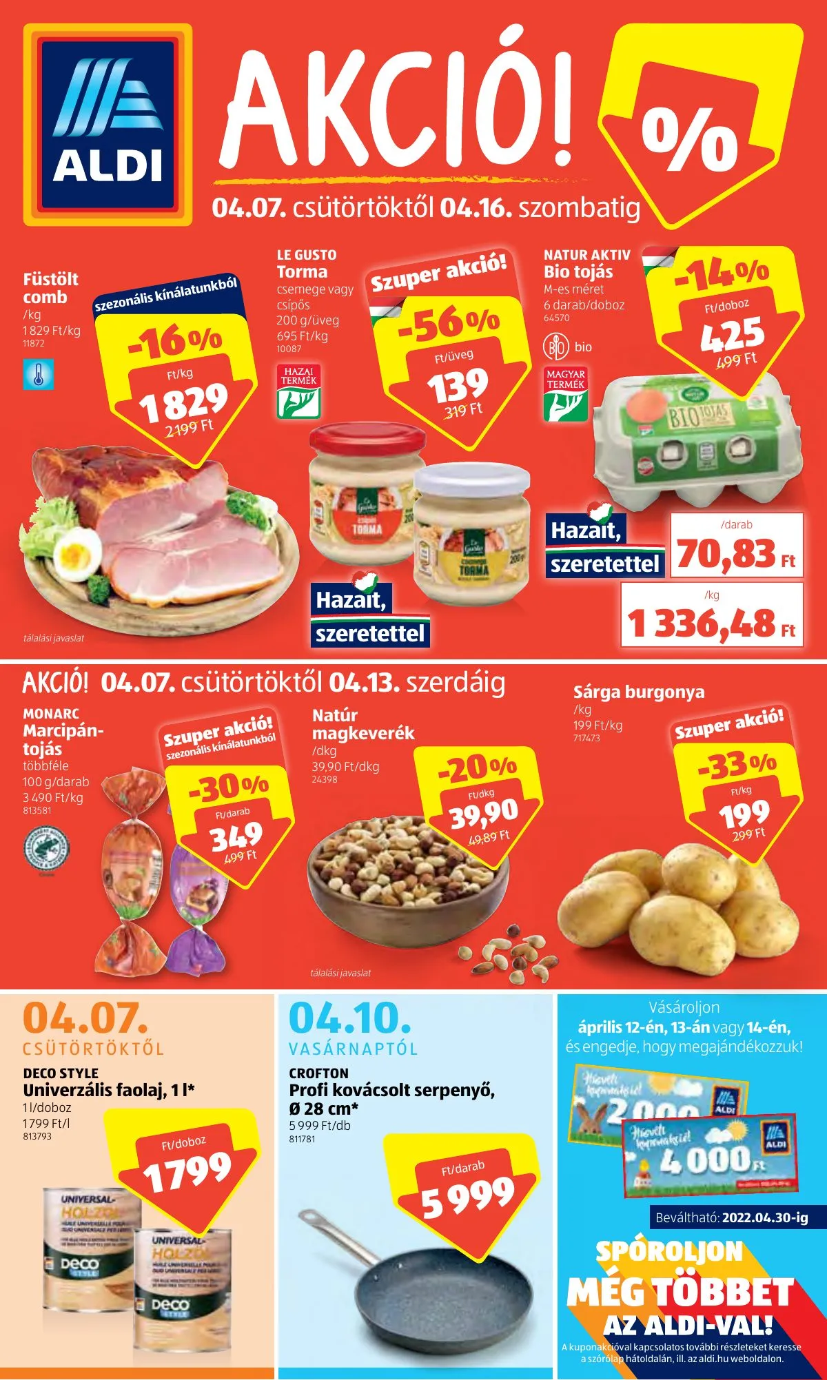 Aldi akciós újság 04.07–04.16